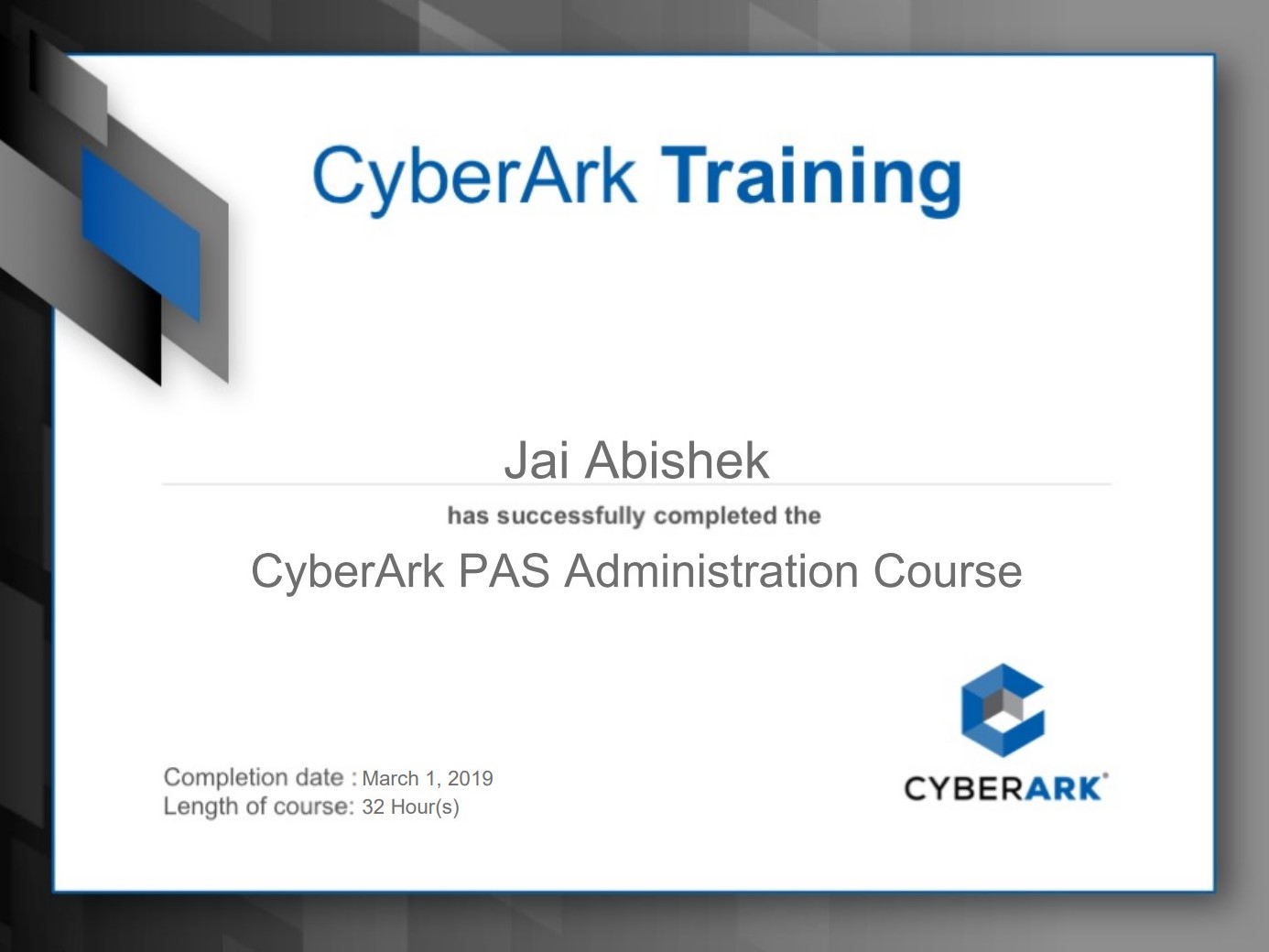 CyberArk Defender badge