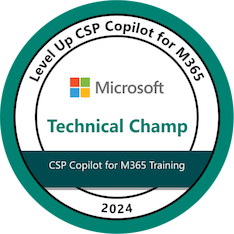 CSP Copilot for M365 Technical Champion badge